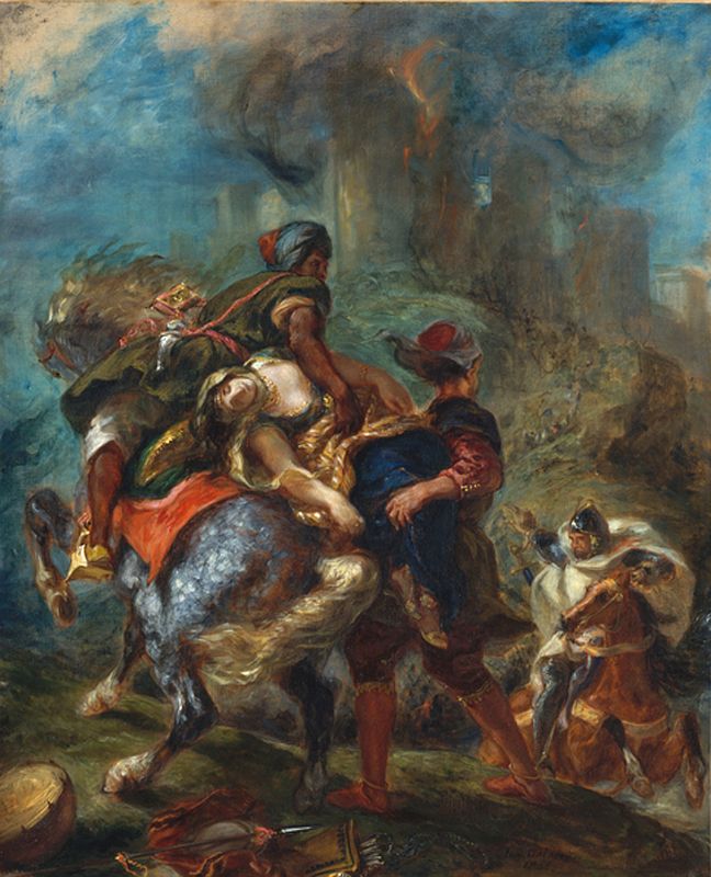 Top Met Paintings Before 1860 09 Eugene Delacroix The Abduction of Rebecca